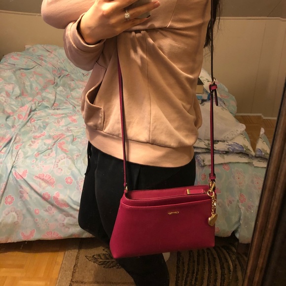 Calvin Klein Fuchsia Crossbody Purse - Picture 3 of 8